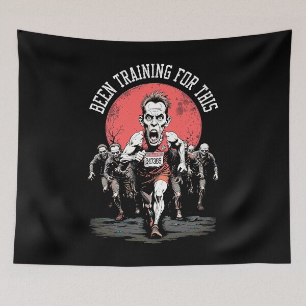 Item preview, Runner Running Zombie Horde Funny Halloween Runners Men designed and sold by GrandeDuc.