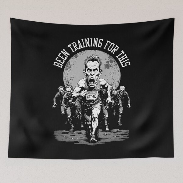 Item preview, Runner Running Zombie Horde Funny Halloween Runners Men designed and sold by GrandeDuc.