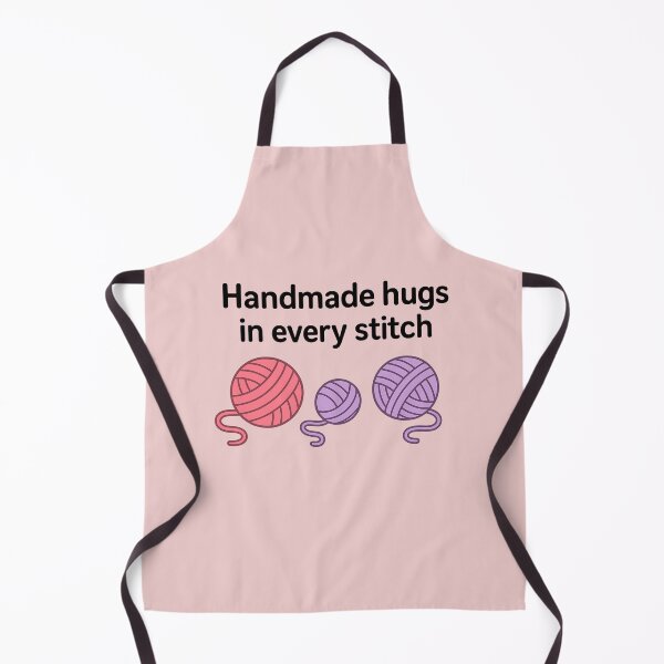 Item preview, Handmade Hugs in Every Stitch | Crochet & Knitting Yarn Lover Quote designed and sold by MarJul.