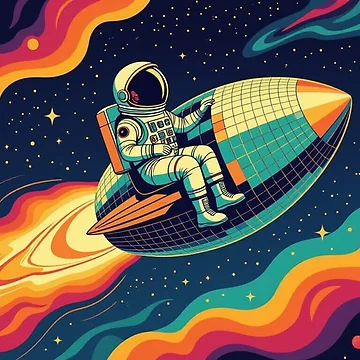 Artwork thumbnail, Retro Comet Rider by xArchGoDx