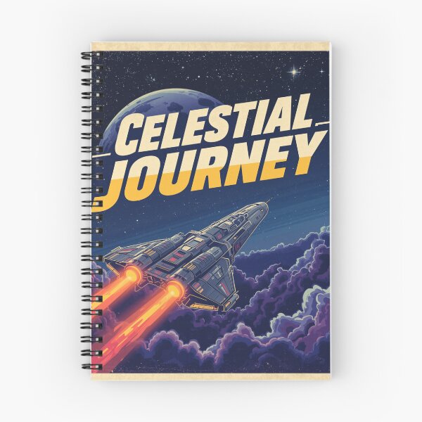 Item preview, Viaje Celestial – Póster retro espacial para pared designed and sold by SlamPrint.