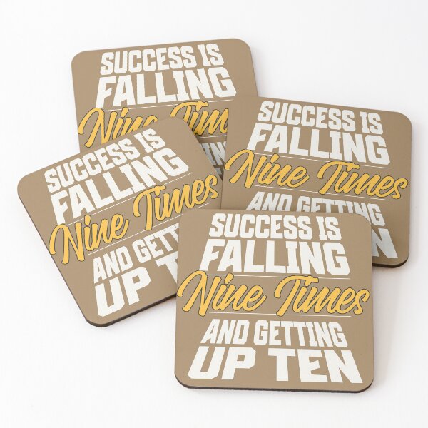 Item preview, "Success is falling nine times and getting up ten." –Jon Bon Jovi designed and sold by PopCultureArtShop.