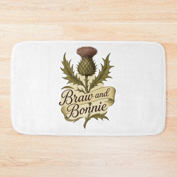 Item preview, Braw and Bonnie Scottish Thistle Traditional Scotland Design, Scottish slang designed and sold by EdgyEdgeArt.