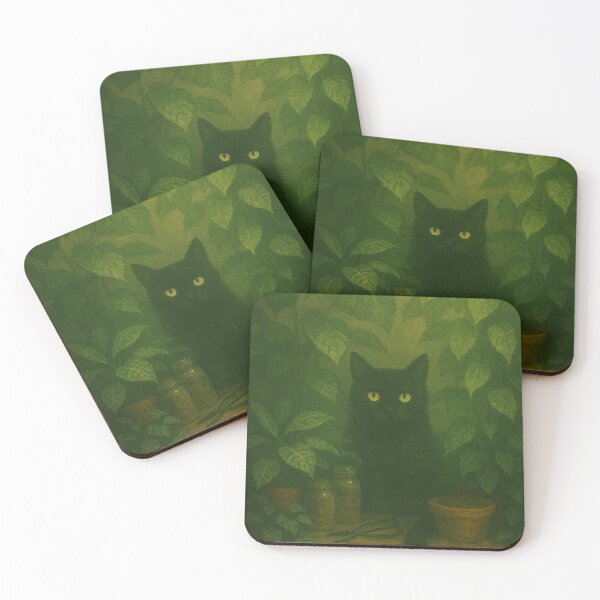 Item preview, Cat Among the Leaves designed and sold by ContentCoDesign.