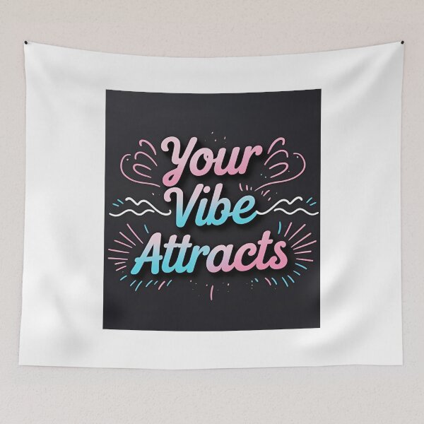 Item preview, Your Vibe Attracts – Positive Energy & Good Vibes Design designed and sold by aslya-top.