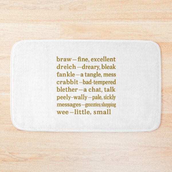 Item preview, Scottish Words Dictionary Braw Dreich Fankle Scottish Vocabulary Guide, Scottish slang designed and sold by EdgyEdgeArt.