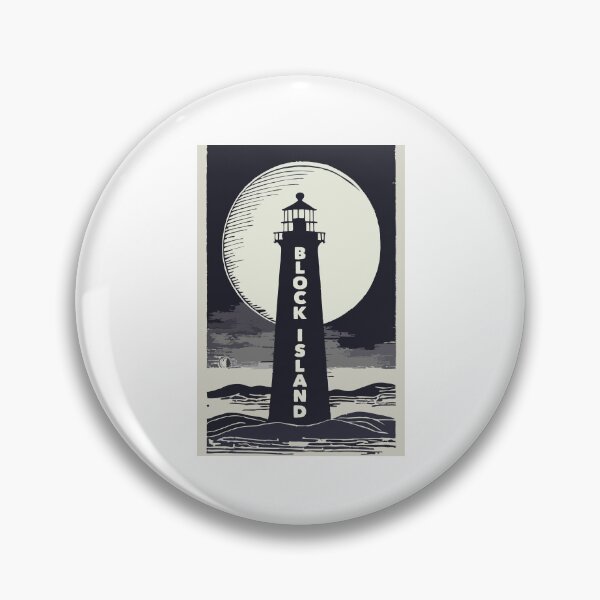 Item preview, Block Island Lighthouse Rhode Island Moon designed and sold by Esskay Designs.