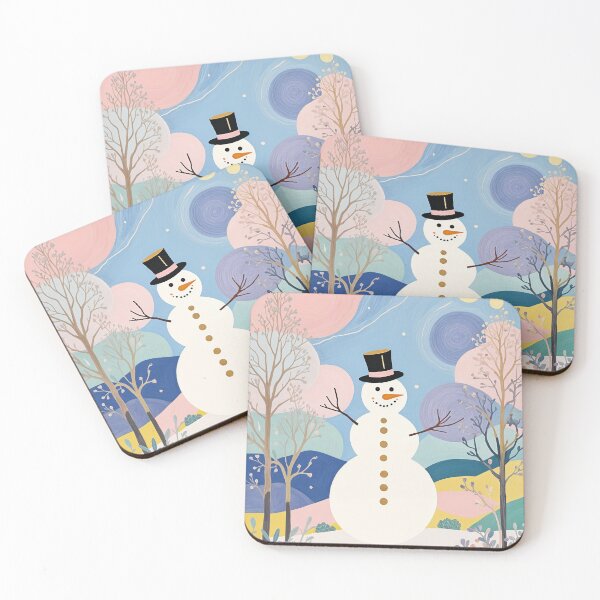Item preview,  Pastel Winter Snowman designed and sold by Lizetteh.