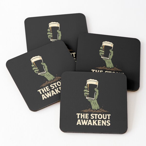 Item preview, The Stout Awakens Funny Irish Halloween Zombie Beer Design designed and sold by CELTIC-DESIGNS.