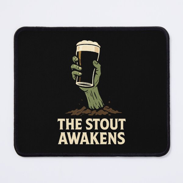 Item preview, The Stout Awakens Funny Irish Halloween Zombie Beer Design designed and sold by CELTIC-DESIGNS.