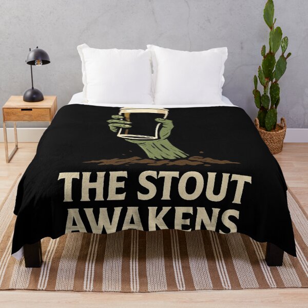 Item preview, The Stout Awakens Funny Irish Halloween Zombie Beer Design designed and sold by CELTIC-DESIGNS.