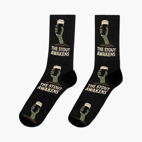 Item preview, The Stout Awakens Funny Irish Halloween Zombie Beer Design designed and sold by CELTIC-DESIGNS.
