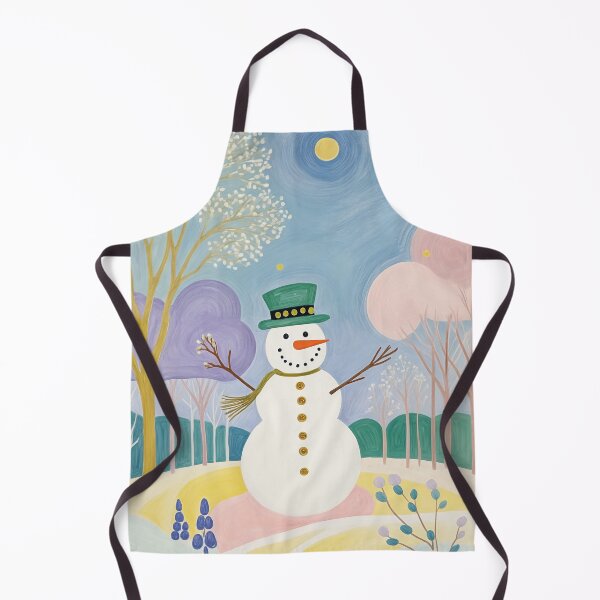 Item preview, Festive Snowman in a Whimsical Winter Wonderland designed and sold by Lizetteh.