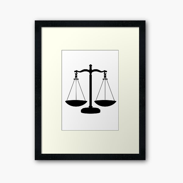 Mouse Pad - Weight Scale Equal-Arm Balance Scale Law Vector