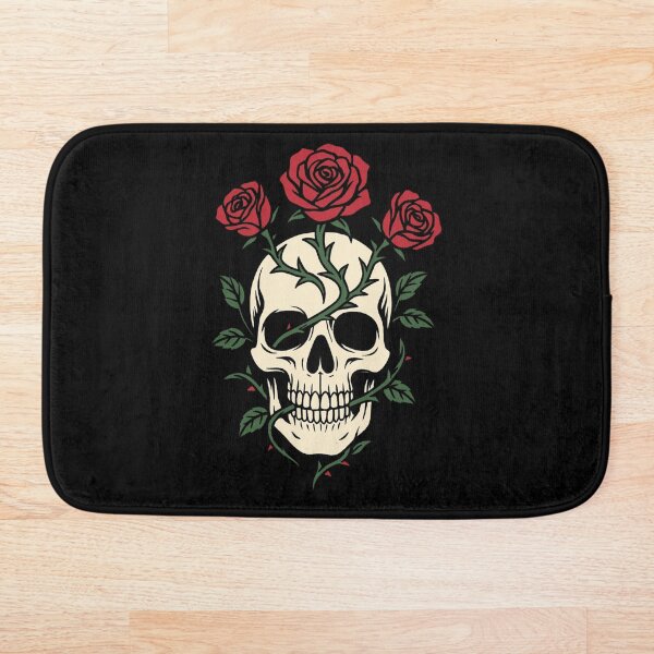Item preview, Calavera y rosas: diseño de tatuaje gótico oscuro designed and sold by UltimateShadow.