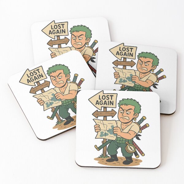 Item preview, Lost Again – Funny Zoro One Piece Parody Design designed and sold by DMSdesigns1.