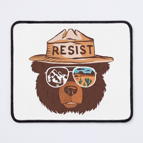 Item preview, Bear Resist Protect Our National Parks – Defend Nature Beauty and Wildlife   designed and sold by SkeletonsDanger.