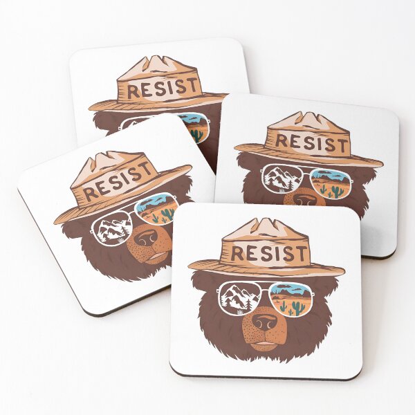 Item preview, Bear Resist Protect Our National Parks – Defend Nature Beauty and Wildlife   designed and sold by SkeletonsDanger.
