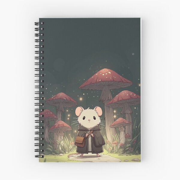 Item preview, Mouse in a field of mushrooms designed and sold by TaverneKuna.