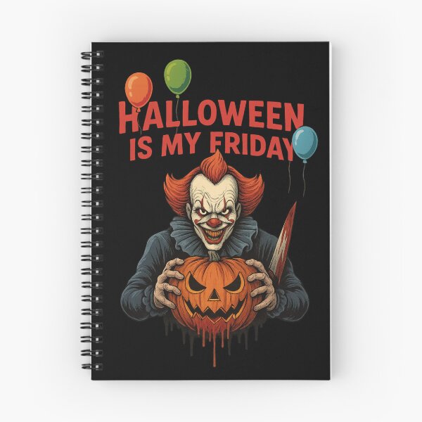 Item preview, Scary Clown Halloween T-Shirt – Creepy Pumpkin & Balloons Horror Design designed and sold by Trendora Studio.