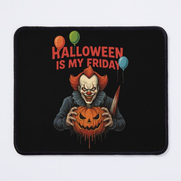 Item preview, Scary Clown Halloween T-Shirt – Creepy Pumpkin & Balloons Horror Design designed and sold by Trendora Studio.