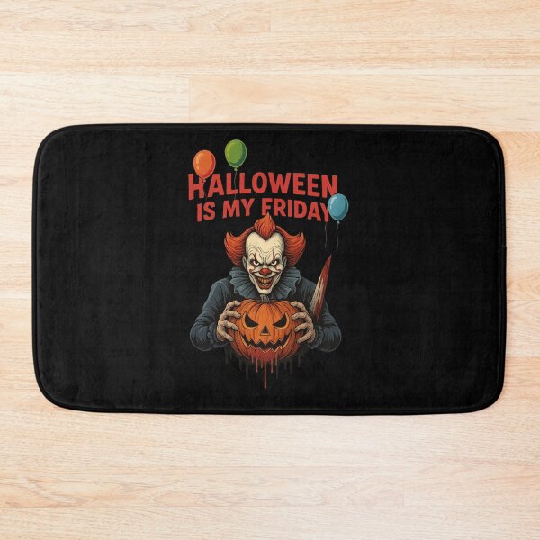 Item preview, Scary Clown Halloween T-Shirt – Creepy Pumpkin & Balloons Horror Design designed and sold by Trendora Studio.
