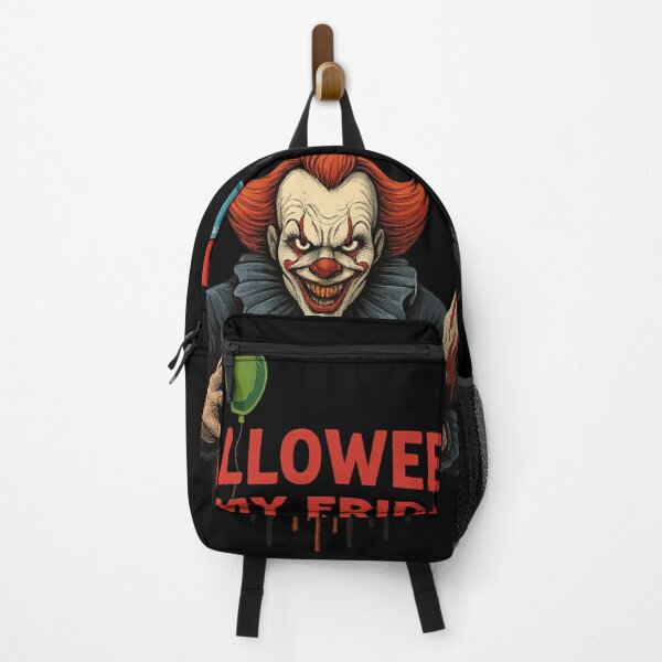 Item preview, Scary Clown Halloween T-Shirt – Creepy Pumpkin & Balloons Horror Design designed and sold by Trendora Studio.