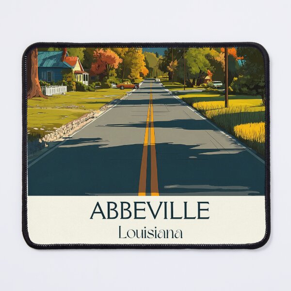 Item preview, Abbeville Louisiana Vintage Travel Poster | Cajun Country Art designed and sold by TuncGK.