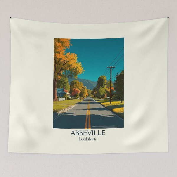 Item preview, Abbeville Louisiana Vintage Travel Poster | Cajun Country Art designed and sold by TuncGK.