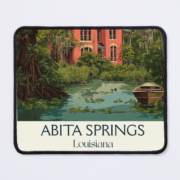 Item preview, Abita Springs Louisiana Vintage Travel Poster | Northshore Charm designed and sold by TuncGK.