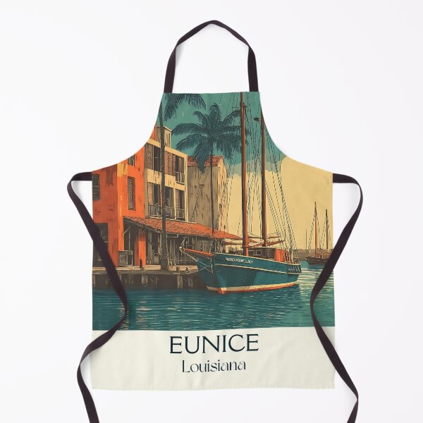 Item preview, Eunice Louisiana Vintage Travel Poster | Cajun Music Capital Art designed and sold by TuncGK.
