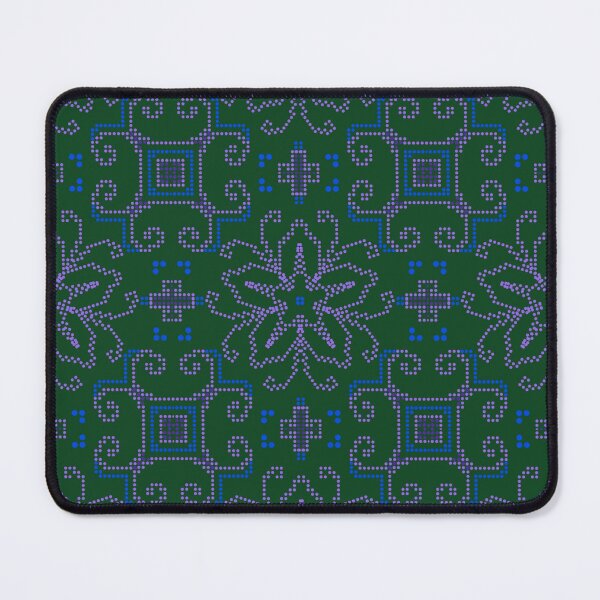 Item preview, Hand-embroidered fabric patterns designed and sold by Art by Tualeg.