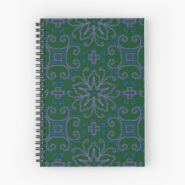 Item preview, Hand-embroidered fabric patterns designed and sold by Art by Tualeg.