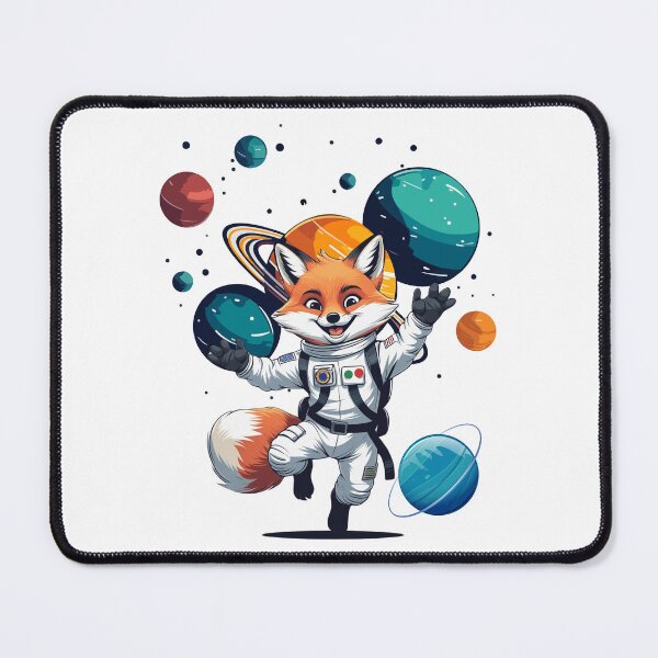 Item preview, Astronaut Fox in Space Planets Cute Design designed and sold by yuki-hana.