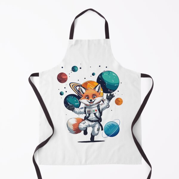 Item preview, Astronaut Fox in Space Planets Cute Design designed and sold by yuki-hana.