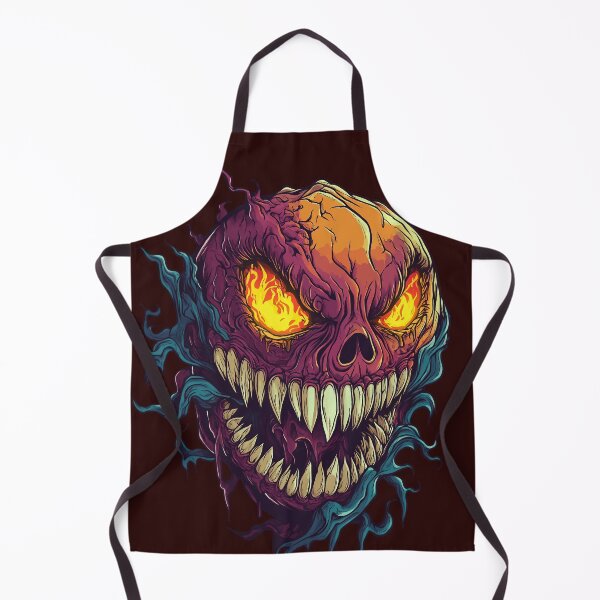 Item preview, Demonic Jack-o’-Lantern – fire pumpkin with glowing eyes designed and sold by Meiersbeste.