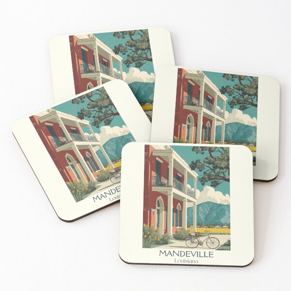 Item preview, Mandeville Louisiana Vintage Travel Poster | Northshore Living Art designed and sold by TuncGK.