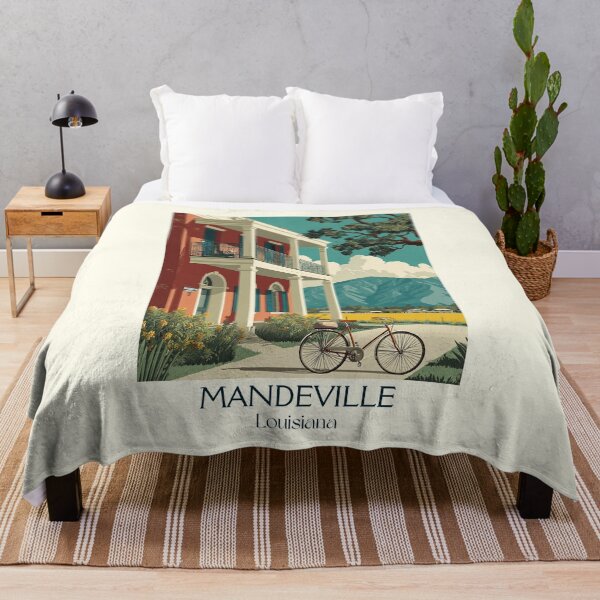 Item preview, Mandeville Louisiana Vintage Travel Poster | Northshore Living Art designed and sold by TuncGK.