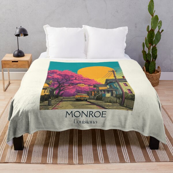 Item preview, Monroe Louisiana Vintage Travel Poster | Northeast Louisiana Art designed and sold by TuncGK.