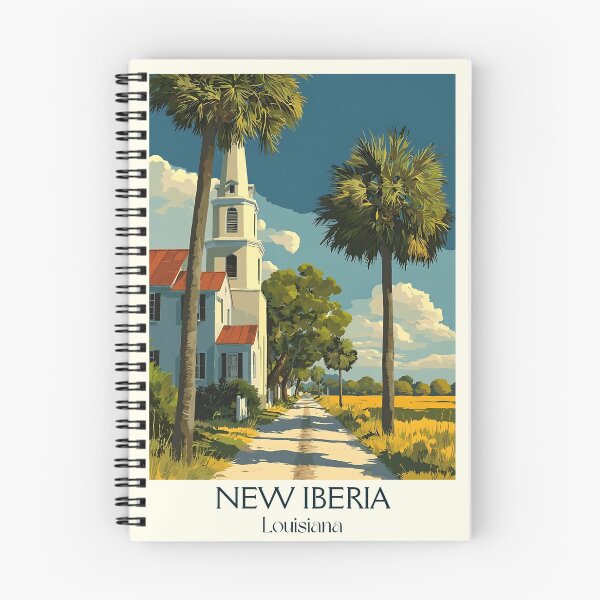 Item preview, New Iberia Louisiana Vintage Travel poster | Bayou Teche Charm designed and sold by TuncGK.