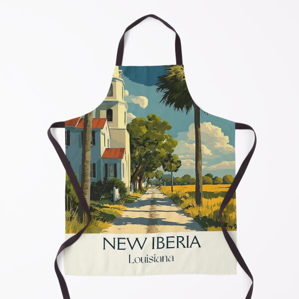 Item preview, New Iberia Louisiana Vintage Travel poster | Bayou Teche Charm designed and sold by TuncGK.