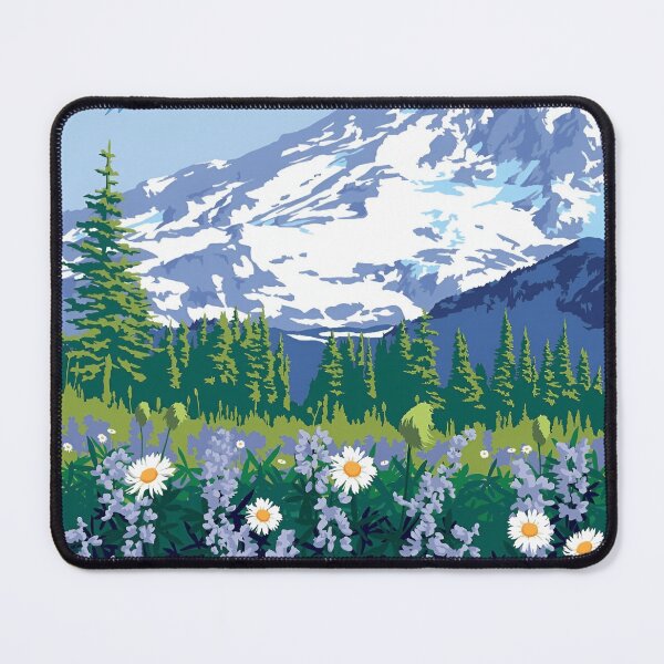 Item preview, Mount Rainier National Park Washington - Explore the green forest Mt rainer designed and sold by SkeletonsDanger.