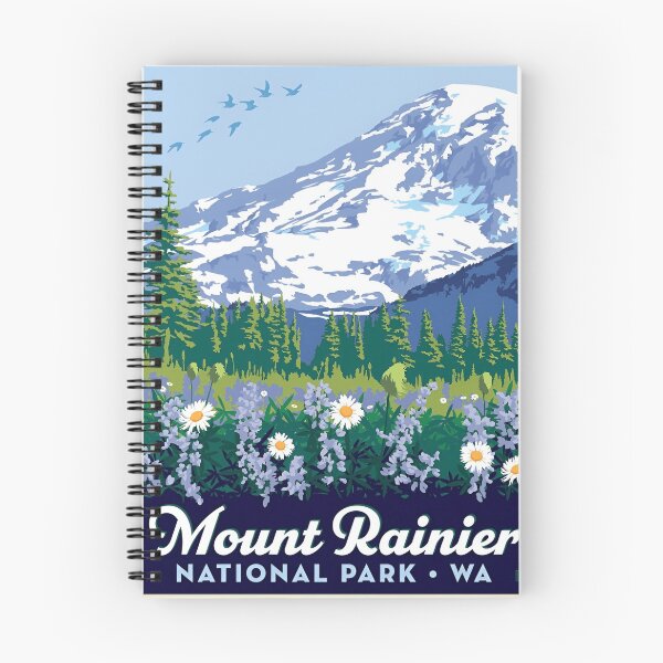 Item preview, Mount Rainier National Park Washington - Explore the green forest Mt rainer designed and sold by SkeletonsDanger.