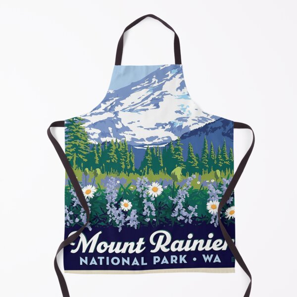 Item preview, Mount Rainier National Park Washington - Explore the green forest Mt rainer designed and sold by SkeletonsDanger.