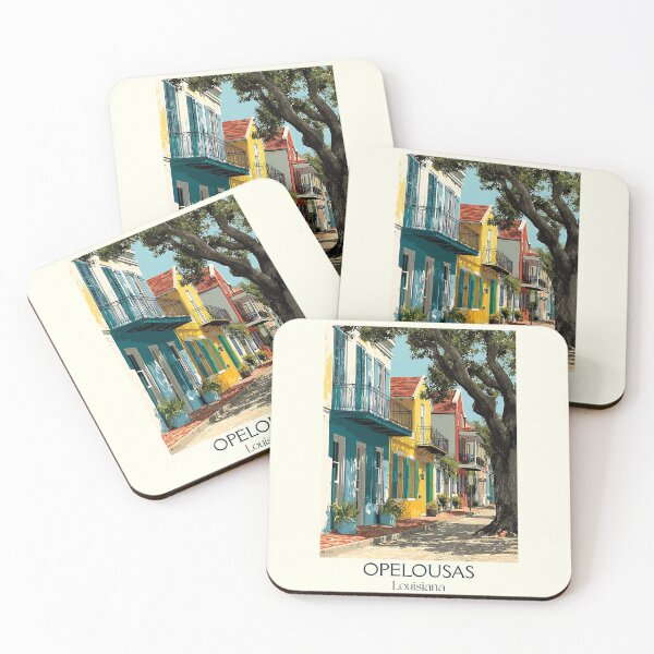 Item preview, Opelousas Louisiana Vintage Travel Poster | Zydeco Capital Art designed and sold by TuncGK.