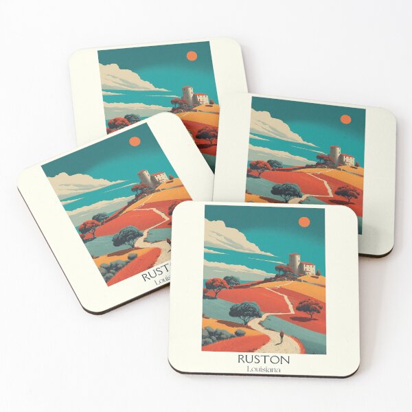 Item preview, Ruston Louisiana Vintage Travel Poster | North Louisiana Hills designed and sold by TuncGK.