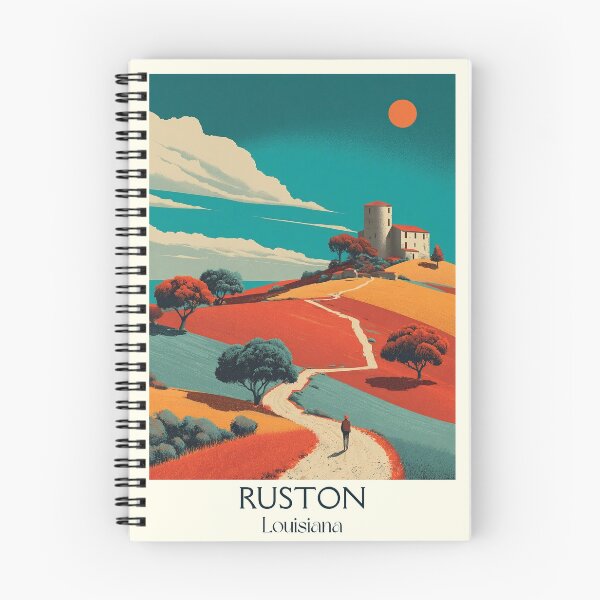 Item preview, Ruston Louisiana Vintage Travel Poster | North Louisiana Hills designed and sold by TuncGK.