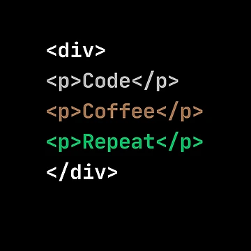 Artwork thumbnail, HTML Code Coffee Repeat by SkynetV5