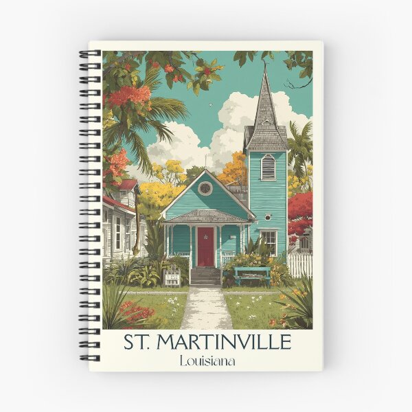 Item preview, St. Martinville Louisiana Vintage Travel Poster | Evangeline Country Art designed and sold by TuncGK.
