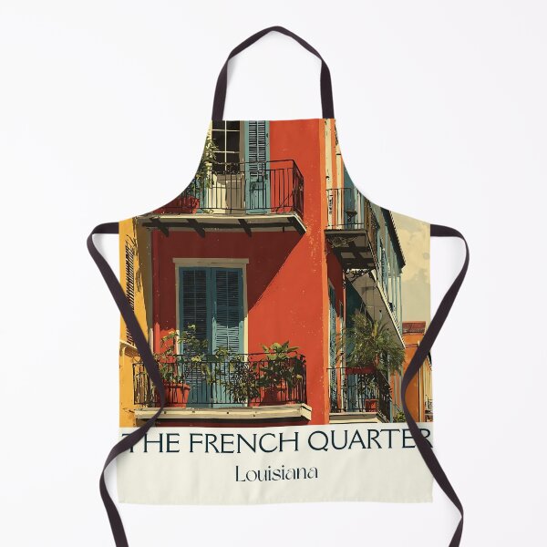 Item preview, The French Quarter New Orleans Vintage Travel Poster | NOLA Balcony Art designed and sold by TuncGK.